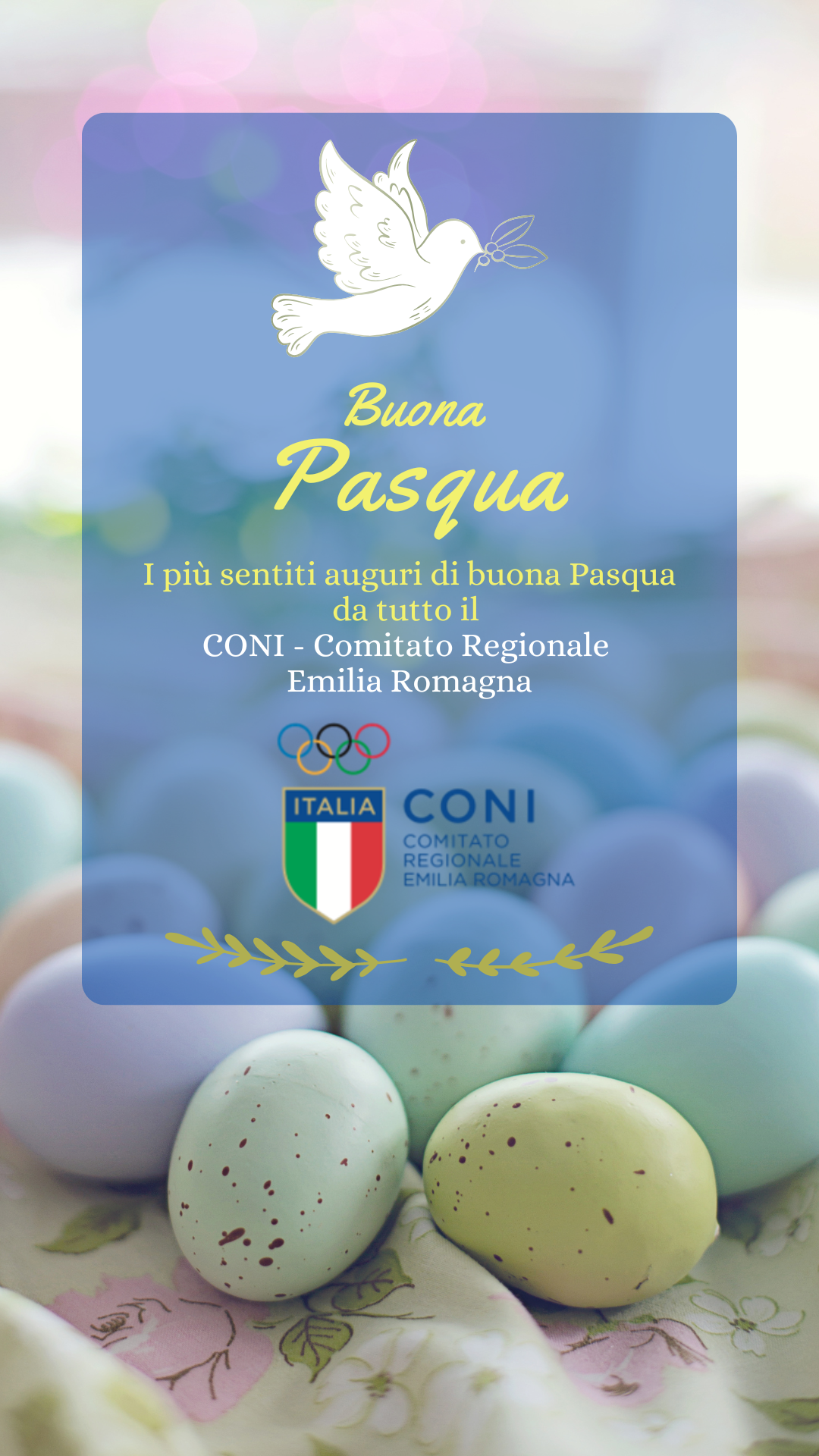 Buona Pasqua Fotografico Storia Instagram Uova Pastello Rosa Azzurro Verde 1