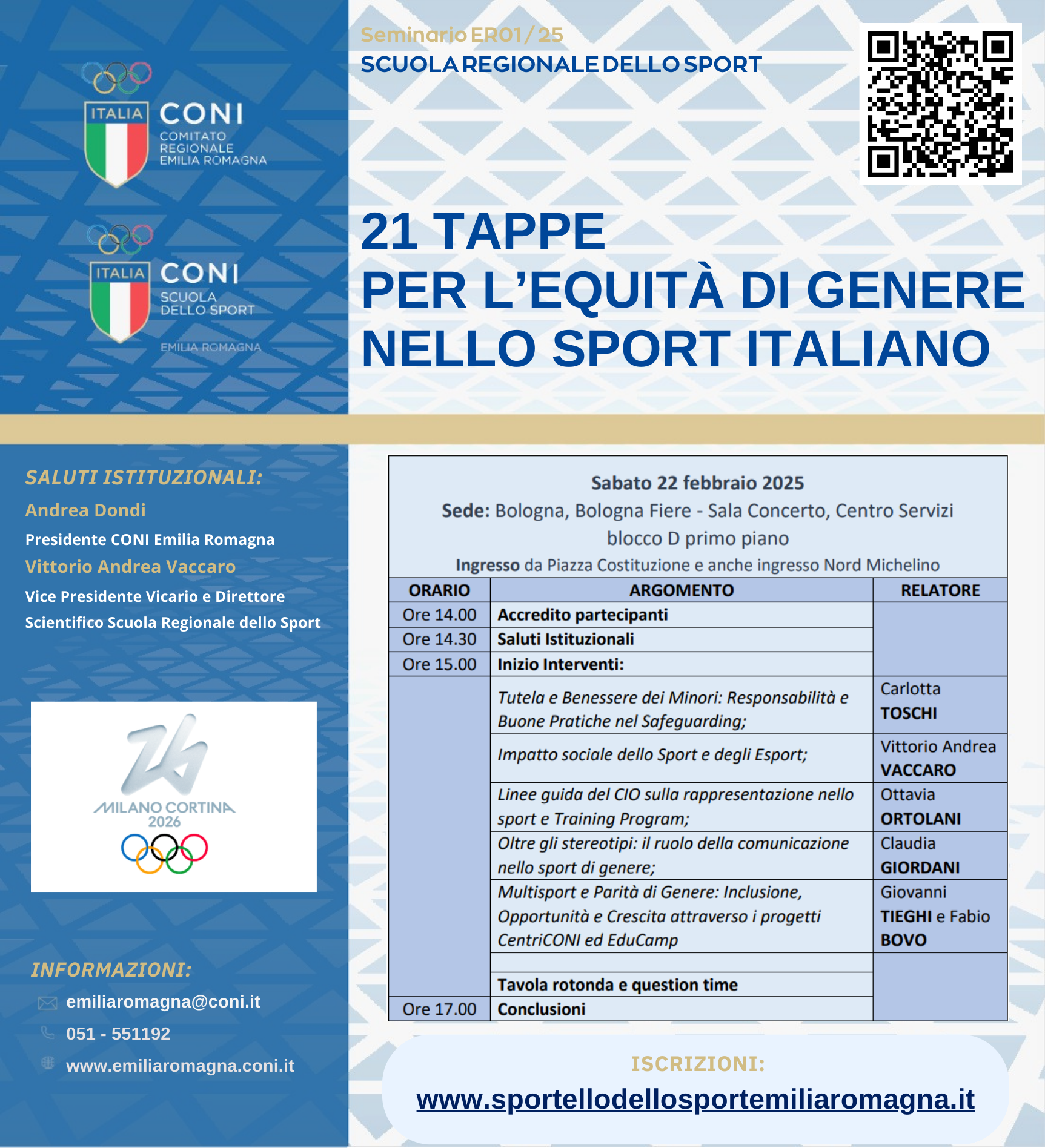 21 TAPPE PER L’EQUITÀ DI GENERE NELLO SPORT ITALIANO